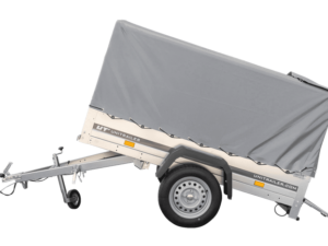 Garden Trailer 200 KIPP 200 x 106 cm PKW Anhänger mit Hochplane, Überrollbügel und Stützrad PTAC 500 kg