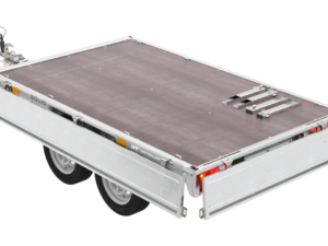 Zweiachsanhänger 254×151 mit Unitrailer Vollgummirädern 250/2 dmc 750 kg