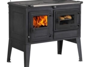 Globe Fire Atlas – Holzherd 7 kW aus Gusseisen mit Backofen & Kochplatten