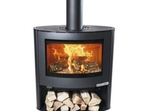 Aduro Kaminofen 15-2 – Stahl Schwarz, 6,5 kW, mit Holzfach